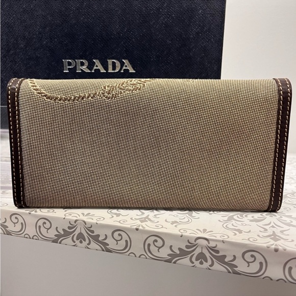 Prada - Logo Jacquard Wallet - Picture 2 of 9